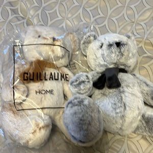 2 NWOT Guillaume Faux Fur Teddy Bears
